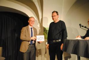 Stadtrat Benedikt König und Lars Arvid Brischke (1.Preis)