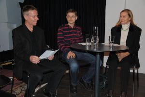 Jurymitglieder Gerhard Fuchs, Tobias Falberg und Marie Rose Rodewald Cerha