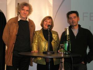 Preisträger:innen 2008 - Martin Strauss, Lina Hofstädter, Andreas Neeser (vlnr.)